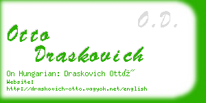 otto draskovich business card